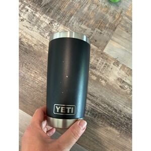 YETI Rambler 18 oz Vacuum Insulated Stainless Steel Bottle Black No Lid